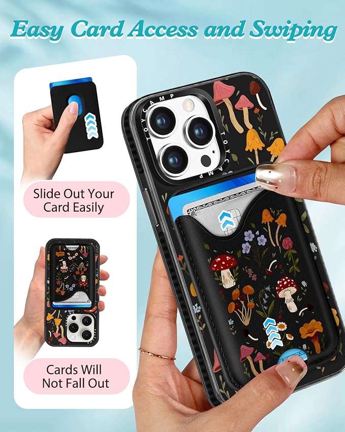 Toycamp for iPhone 13 Pro Case - Compatible with Magsafe Credit Card Holder Wallet Magnetic Cute Women Teen Girls Kawaii Girly Unique Design Phone Cover for iPhone 13 Pro