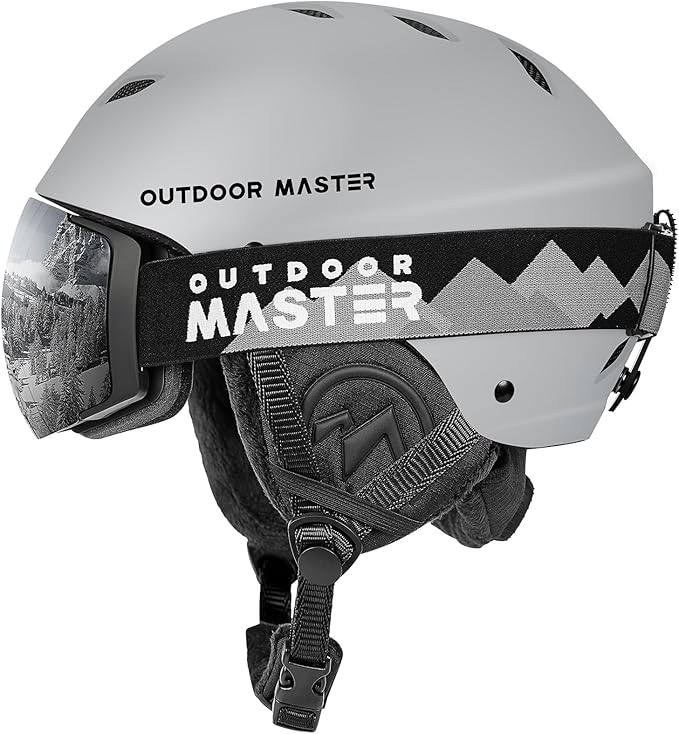 OutdoorMaster Kelvin Ski & Snowboard Helmet Set with Goggles for Men, Women & Youth