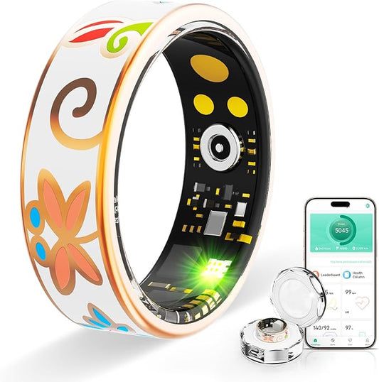 Smart Ring Men & Women Ring Sleep Tracker(White, 11)