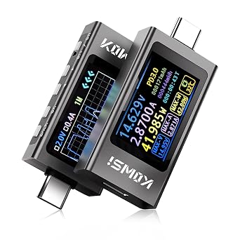 Diymore USB C Tester USB C Power Meter Tester,Digital Multimeter with LCD Display,Digital Voltmeter Type C Voltage and Current Tester Fast Charging PD3.1 Protocol Testing,240W/40V/12A Capacity