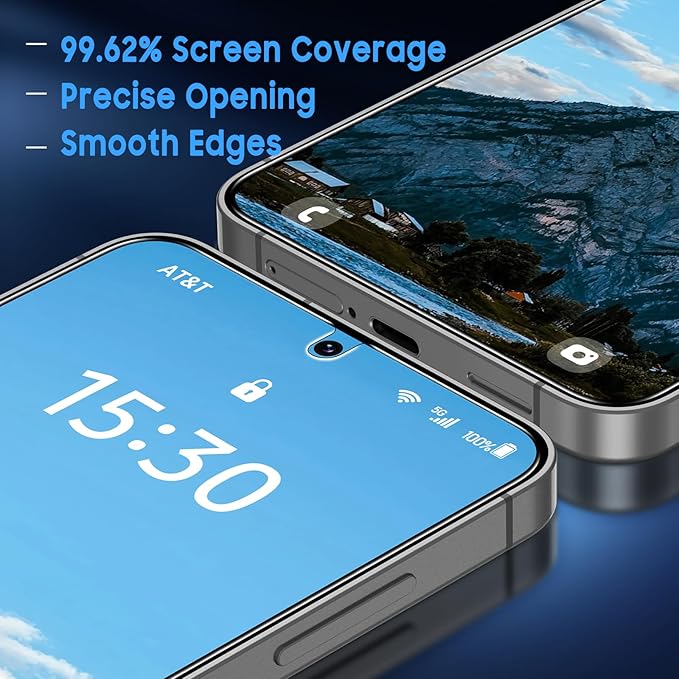 Uyiton UnBreak-Glass for Samsung Galaxy S25 Plus/S24 Plus Matte Screen Protector, [Ultrasonic Fingerprint Support][Anti- Glare][9H Tempered Glass] Scratch-Resistant Bubble-Free, 2 Pack