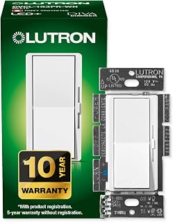 Lutron Diva LED+ Dimmer Switch, Paddle Dimmer, Single Pole/3-way