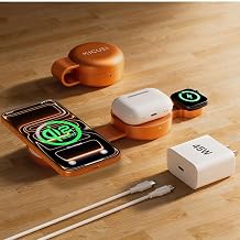 3 in 1 Charging Station for Apple Multiple Devices, Qi2.2 25W Foldable Magnetic Fast Wireless Charger Dock, Travel Charging Pad for iPhone 17/16-12 Series, Apple Watch, AirPods (45W Adapter Included) - Image 1