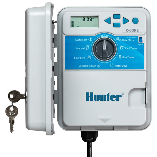 Hunter X-Core 6 Zone Sprinkler Timer, Indoor/Outdoor Sprinkler Controller