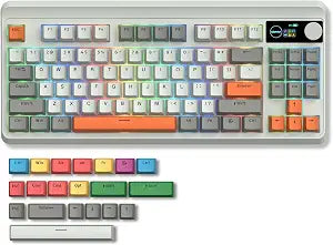 Womier M87 75% Mechanical Keyboard Tri-Mode with TFT Smart Display & Knob