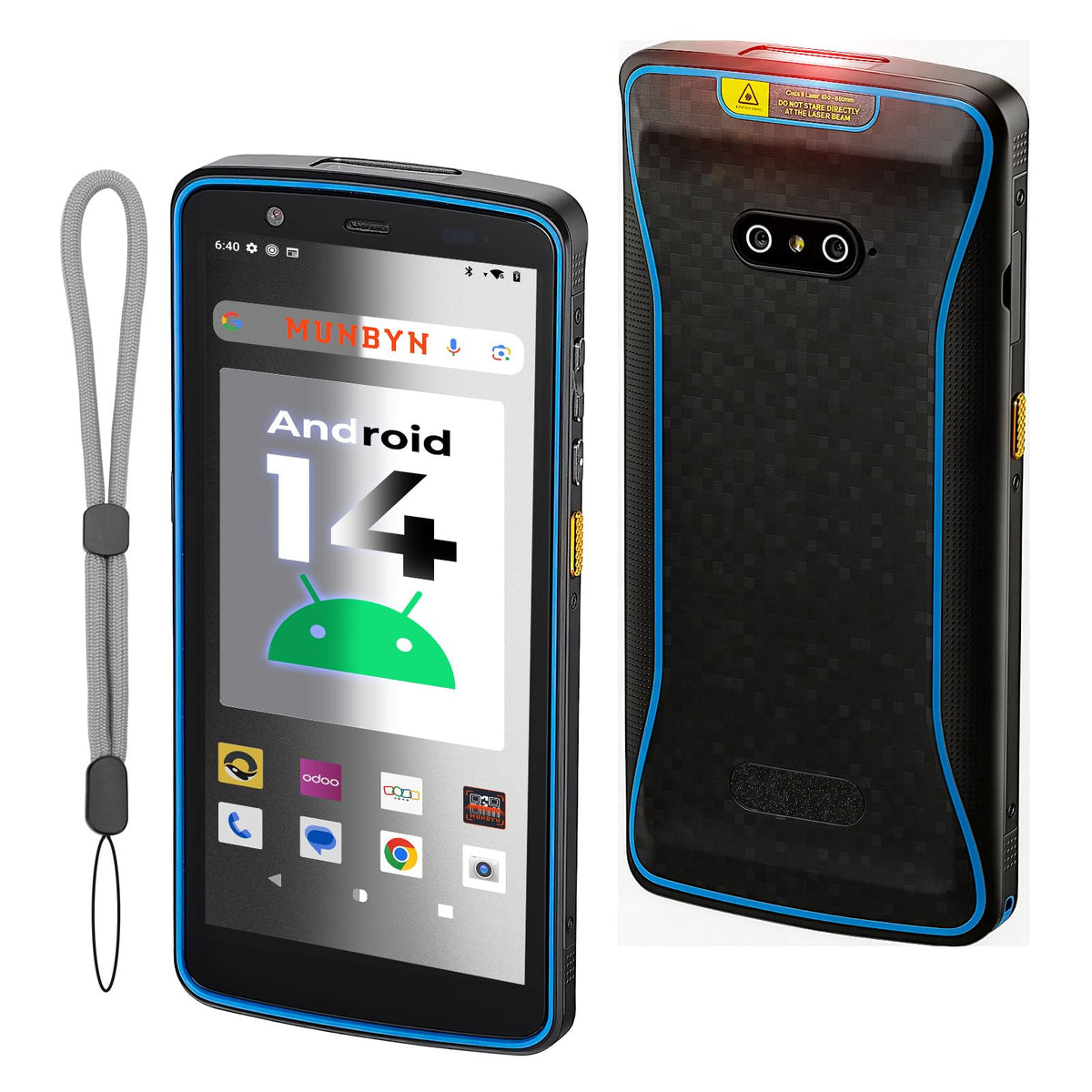 MUNBYN Barcode Scanner, Android 14, NFC, IP67 for Warehouse Inventory