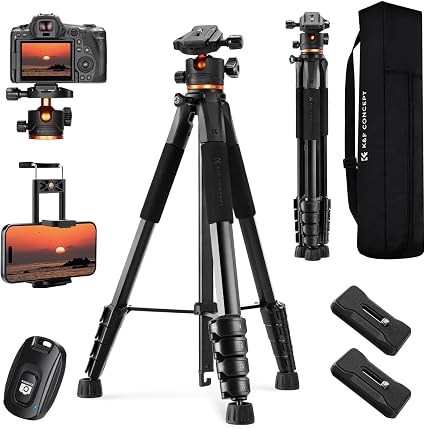 K&F CONCEPT 75 inch/190cm Camera Tripod.