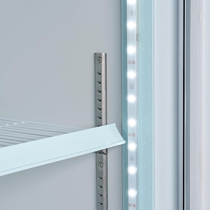 KoolMore MDF-3GD-52C-WH 80 in. Commercial Three Glass Door Display Upright Freezer Merchandiser in White 52 Cu. Ft