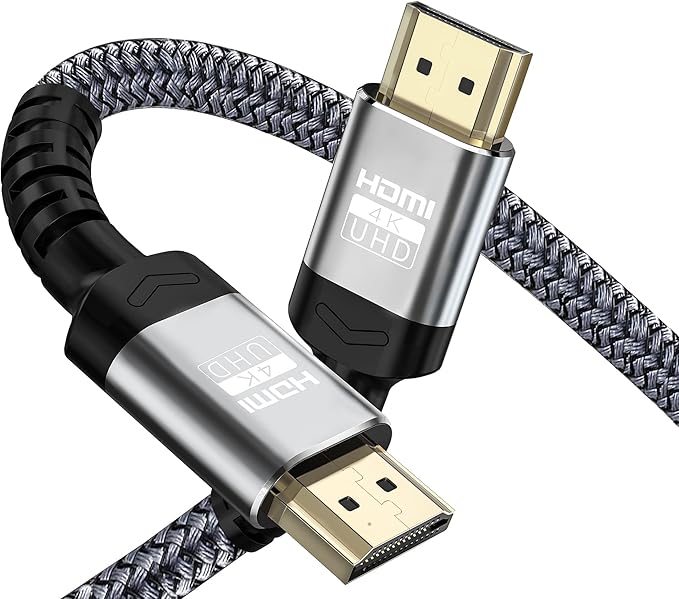 4K HDMI Cable 15 Feet | 18Gbps Ultra High Speed HDMI to HDMI Cable 4K@60Hz HDR ARC HDCP2.2 Ethernet-Braided 2.0 Cord | for UHD TV Monitor Laptop Xbox PS4/PS5 ect (4.57m)