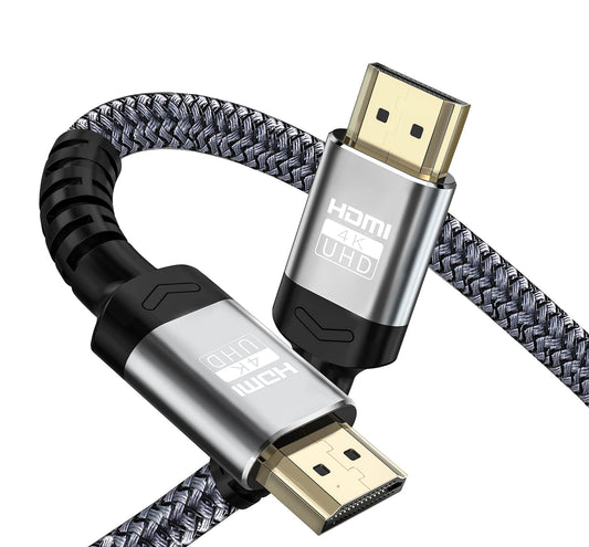 4K HDMI Cable 10 Ft | 18Gbps Ultra High Speed HDMI 2.0 Cable & 4K@60Hz HDR ARC HDCP2.2 Ethernet-Braided HDMI Cord | for UHD TV Monitor Laptop Xbox PS4/PS5 ect (3m)
