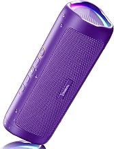 Bluetooth Speaker, 20W HD Sound, Portable Wireless, IPX5 Waterproof, Up to 24H Playtime, TWS Pairing, for Home/Party/Outdoor/Camping/Beach Essentials, Electronic Gadgets, Birthday Gift (Purple) - Image 1
