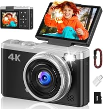MaxMango Digital Camera, 64MP & 2.4'' Vlogging Camera for Beginners,180° Flip Screen Point and Shoot Digital Cameras with 16GB SD Card for Teenager Adult - Image 1