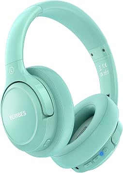BERIBES Bluetooth Headphones Over Ear Wireless HiFi Stereo Headsets 65H 6EQ