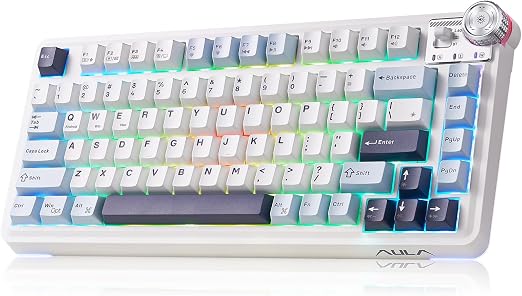 Aula Wireless Mechanical Keyboard,75% Hot Swappable Gaming Keyboard