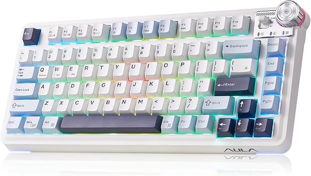 Aula Wireless Mechanical Keyboard,75% Hot Swappable Gaming Keyboard