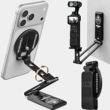 2-in-1 Magnetic Phone Stand & Action Camera Mount, N52 Magnet Phone Holder - Image 1