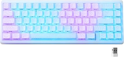 HITIME x XVX M67 Wireless 60% Percent Keyboard, QMK/VIA Topographic Gaming Keyboard, Tri-Mode Thocky Creamy Mechanical Key Board, Hot Swappable Gasket Mount RGB IMD Tech for Win/Mac(JadeStone)