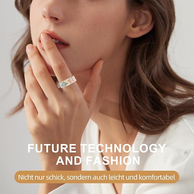 Smart Ring Men & Women Ring Sleep Tracker(White, 11)