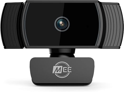 MEE Audio C6A 1080p HD Webcam with Microphone, Autofocus, Low Light Correction, 360° Rotation; USB Streaming Web Camera for Video Calling via Zoom/Hangouts/Skype on Computer PC Mac Laptop Desktop