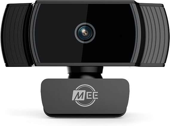MEE Audio C6A 1080p HD Webcam with Microphone, Autofocus, Low Light Correction, 360° Rotation; USB Streaming Web Camera for Video Calling via Zoom/Hangouts/Skype on Computer PC Mac Laptop Desktop