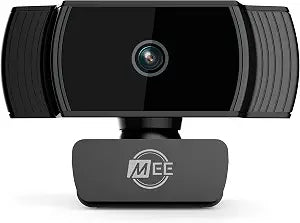 MEE Audio C6A 1080p HD Webcam with Microphone, Autofocus, Low Light Correction, 360° Rotation; USB Streaming Web Camera for Video Calling via Zoom/Hangouts/Skype on Computer PC Mac Laptop Desktop