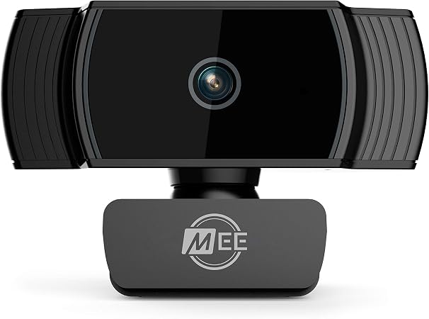 MEE Audio C6A 1080p HD Webcam with Microphone, Autofocus, Low Light Correction, 360° Rotation; USB Streaming Web Camera for Video Calling via Zoom/Hangouts/Skype on Computer PC Mac Laptop Desktop
