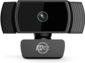 MEE Audio C6A 1080p HD Webcam with Microphone, Autofocus, Low Light Correction, 360° Rotation; USB Streaming Web Camera for Video Calling via Zoom/Hangouts/Skype on Computer PC Mac Laptop Desktop