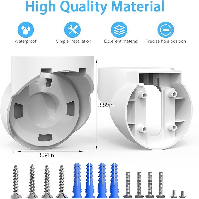 Eave Mount for Google Nest Cam with Floodlight Outdoor Camera - ABS Stability Protective Case Google Nest Flood Light Camera Outdoor Eave Mount