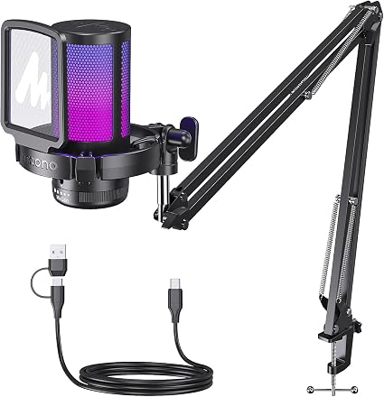 MAONO DGM20S Gaming Microphone for PC with Clear Voice & Noise Reduction