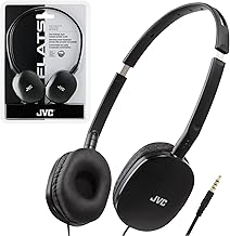 JVC HAS160B FLATS Lightweight Headband Headphones (Black) - Image 1