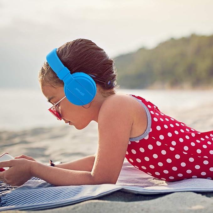 Kids Headphones, Gorsun Lightweight Stereo Wired Children's Headsets for Kids Adults Adjustable Headband Toddler Headset for Smartphones Computer Pad Earphones