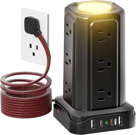 PASSUS Power Strips with Surge Protection with USB C Ports