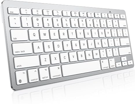 OMOTON Wireless Keyboard for Mac, Bluetooth Stable, No Numpad, Travel Size