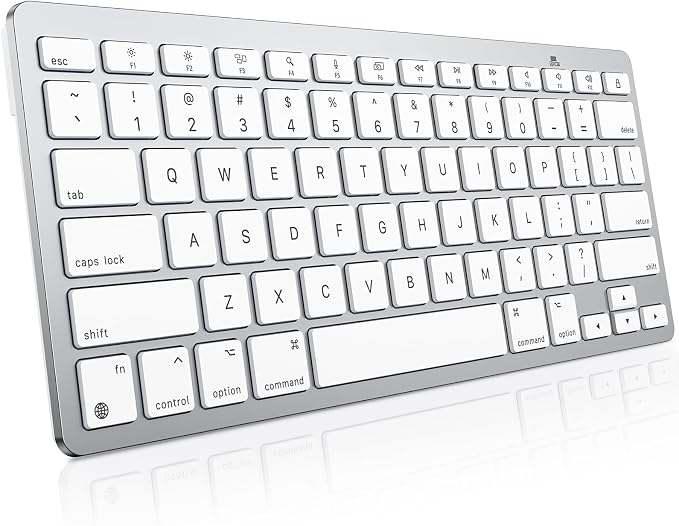 OMOTON Wireless Keyboard for Mac, Bluetooth Stable, No Numpad, Travel Size