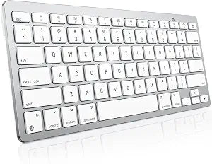 OMOTON Wireless Keyboard for Mac, Bluetooth Stable, No Numpad, Travel Size