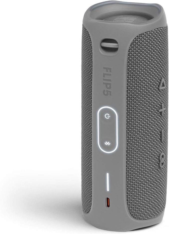 JBL FLIP 5 Waterproof Portable Bluetooth Speaker - Gray (Renewed)