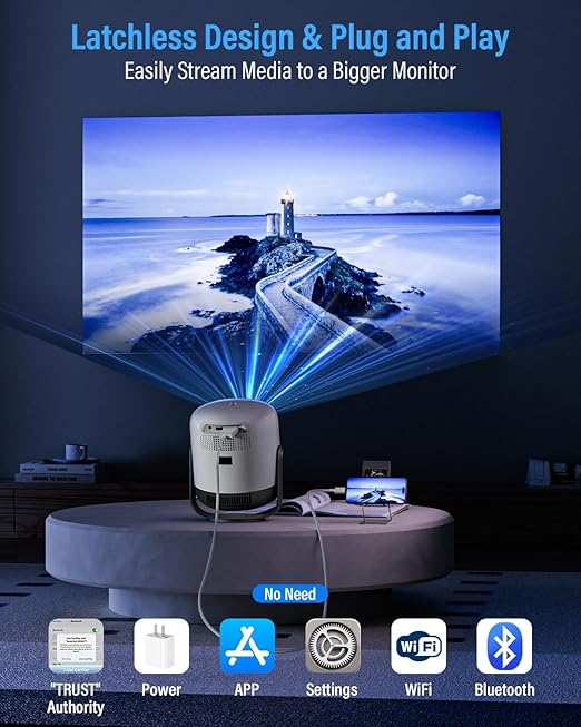 [Apple MFi Certified] Lightning to HDMI Adapter 10ft Cable, 1080P HD Sync Screen Mirroring for iPhone/iPad to TV/Monitor/Projector, Plug & Play No Power Required, iOS-Compatible Digital AV Connector
