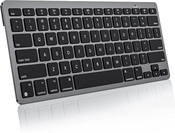 OMOTON Ultra-Slim Wireless Keyboard for Mac (MacOS 10.10+), Compact Size