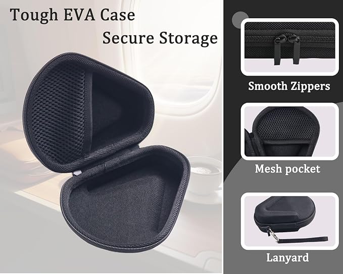 Hard Protective Travel Case Compatible with SHOKZ New OpenRun Pro 2/Pro 2 Mini/OpenRun/OpenSwim Open-Ear Sport Headphones, Compatible with MRYTKY/BAICLUD/CXK/Ogogrs Bone Conduction Headphones