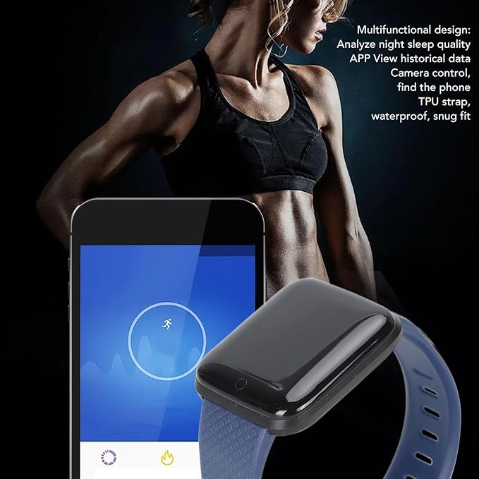 Yunseity Smart Watch, 1.44in HD Smartwatch for Men Women, Fitness Tracker with Sleep Monitoring, Multiple Sport Modes, Pedometer, Fitness Smart Bracelet for Android for iOS