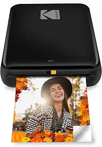 KODAK Step Instant Smartphone Photo Printer, Portable Mini Color Wireless Mobile Printer, Zink 2x3” (5.1x7.5 cm) Sticky-Back Photos, Bluetooth Compatible with iOS & Android Devices, Editing App, Black