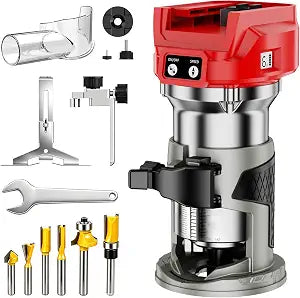 Cordless Compact Router Compatible with Milwaukee 18V Battery(Bare Tool)