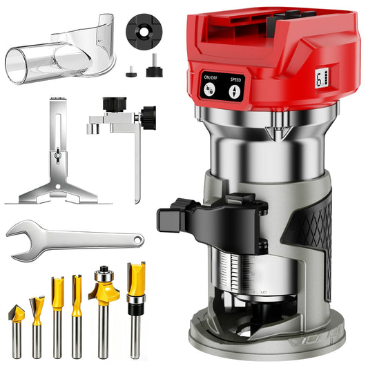 Cordless Compact Router Compatible with Milwaukee 18V Battery(Bare Tool)