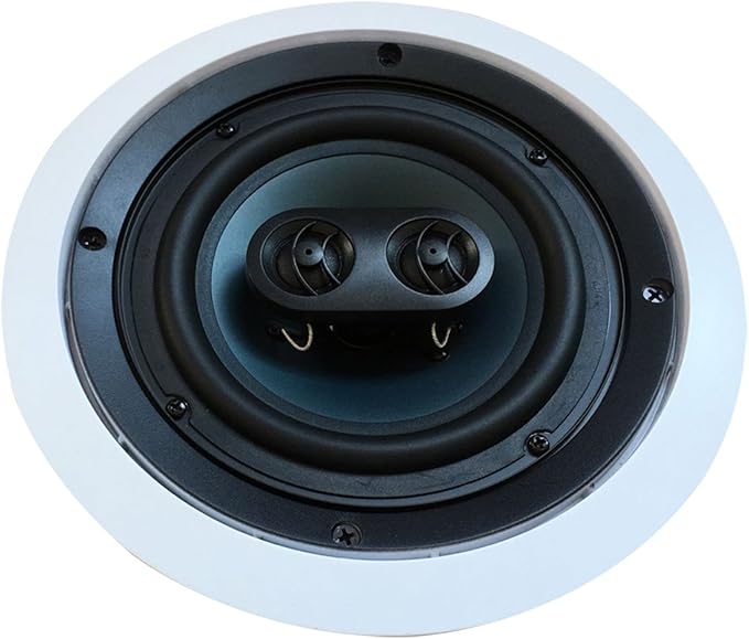 652S2C Silver Ticket In-Wall In-Ceiling Speaker with Pivoting Tweeter (2 Channel Stereo 6.5 Inch in-ceiling) 9.4 inch overall size