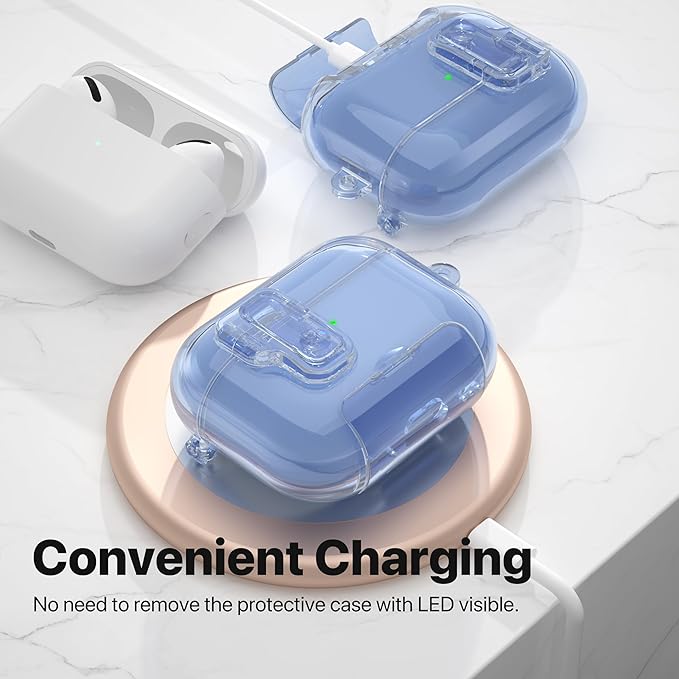 Valkit Compatible Airpods Pro 2nd Generation Case Clear, Soft TPU AirPods Pro 2 Case Transparent Protective Cover for Women Men Shockproof iPods Pro 2 Cases Skin for Airpods Pro 2 Charging Cases