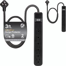 GE Surge Protector Power Strip, 2 Pack - Image 1