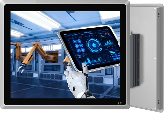19" Industrial Embedded Panel PC, IP65 Fanless All-in-One Computer