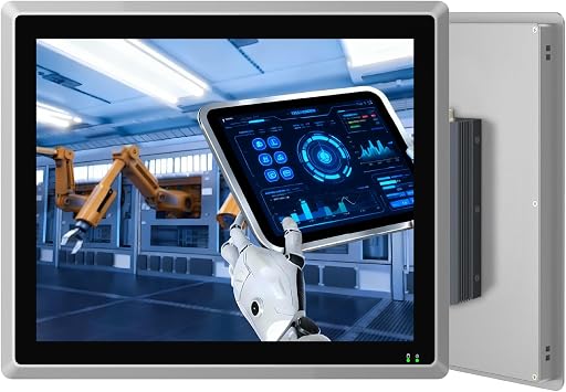 19" Industrial Embedded Panel PC, IP65 Fanless All-in-One Computer