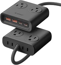 ORICO 25W GaN Power Strip with USB Ports, 8-in-1 Charging Station - Image 1