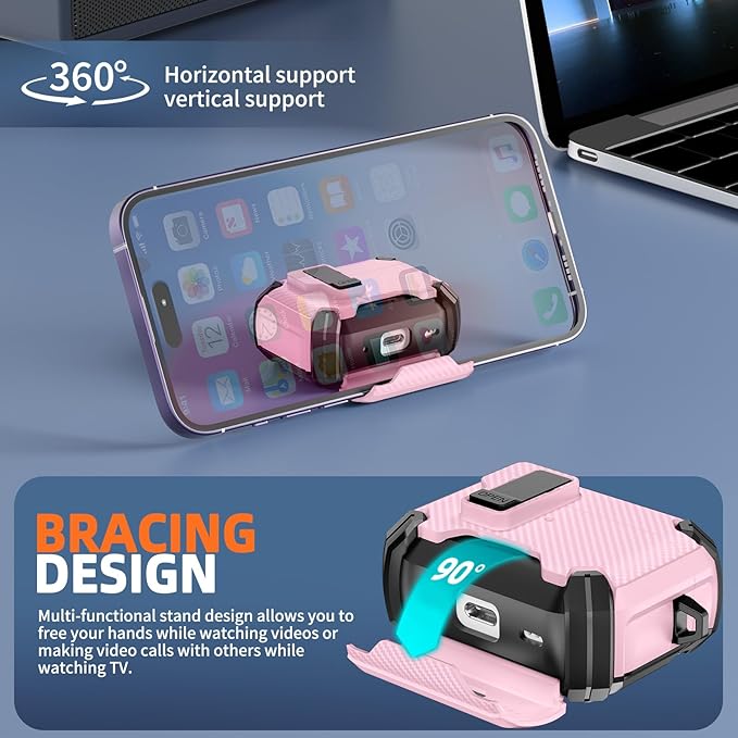 Inesore for AirPods Pro 3 Case (2025) with Phone Stand & Cleaning Kit,Compatible with Magsafe,Magnetic Automatic Lock Cover for AirPods Pro 3rd Generation